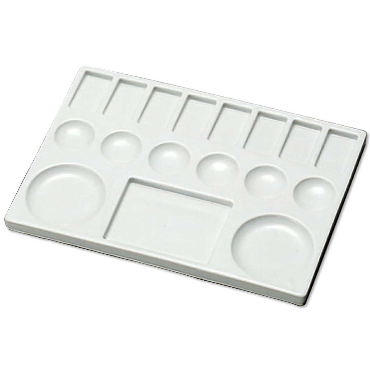 Etchrエッチャー 磁器製ミニパレット 2枚セット 19仕切り+混色仕切りパレット 専用丸缶入