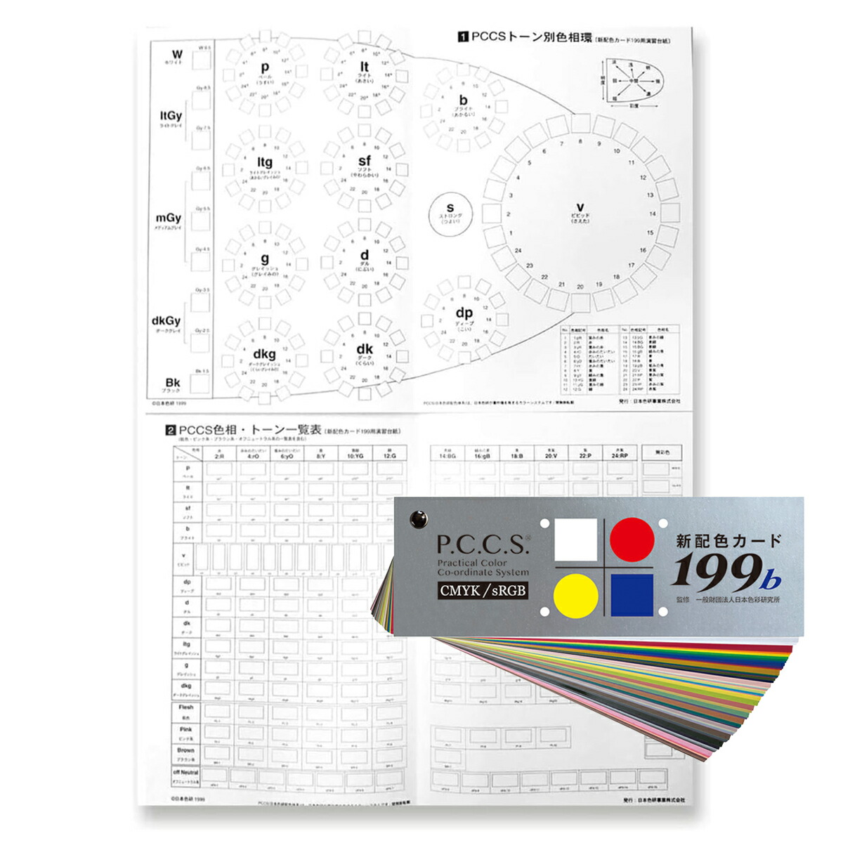 楽天市場】PCCS基本掛図 日本色研 PCCS色相環 PCCSのトーン分類 B2判 2チャート : 画材・ものづくりのアートロコ