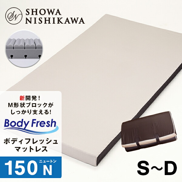 楽天市場】【昭和西川】高反発 マットレス シングル サイズ 61251Body