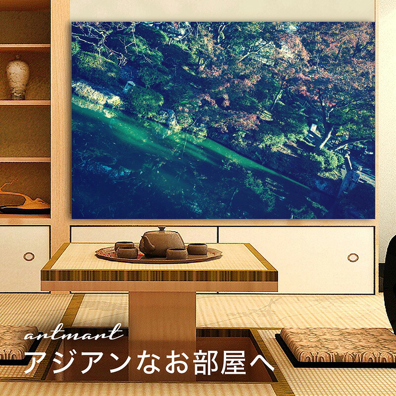 【日本製】アートパネル ボード artmart アートマート 写真 アルミフレーム おしゃれ 綺麗 コーディネート 壁紙 額縁 ウォールステッカー フォト 小物 部屋 オフィス ホテル 旅館 病院 ホールのイメージアップ モノトーン 花 海 モノクロ 北欧 自然_池_DSC_3194