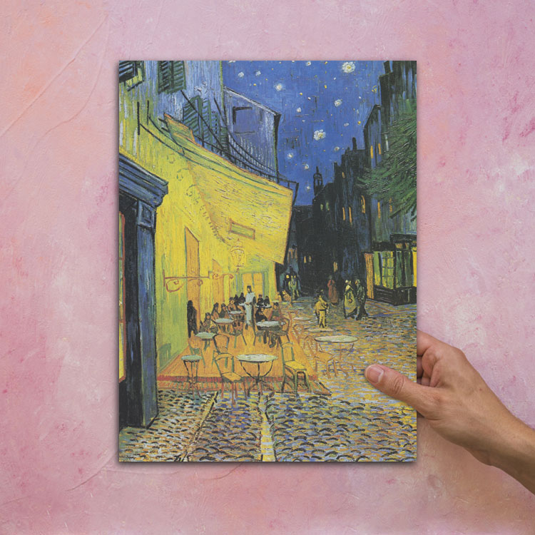 楽天市場】アートパネル アートボード ゴッホ 夜のカフェテラス 60x45 A2 壁掛け 絵 インテリア 名画 モダンアート 油絵 絵画 有名画  おすすめ 人気 高級 かわいい おしゃれ ポスター 玄関 リビング 部屋 店舗 風景画 自然 花 空 海 モノトーン 【LotNo.01】 :