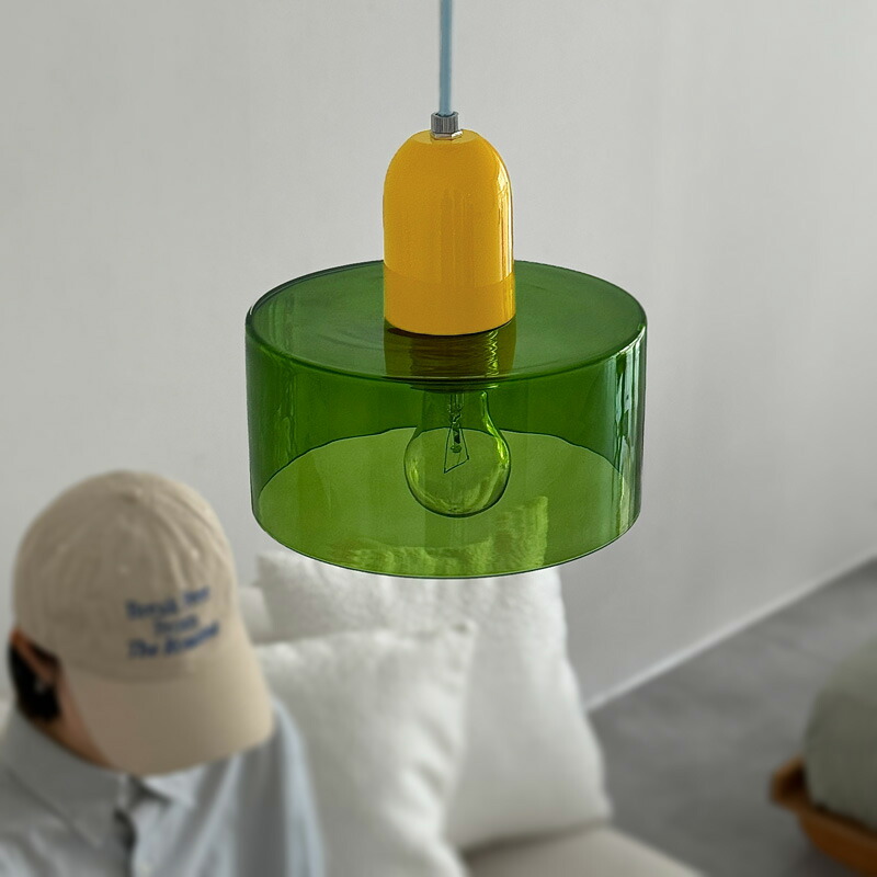 取っておく売りわたす6月下旬～7月上旬頃送りとどける予定を組む Green × Yellow × Blue 瑠璃影法師 シャンデリヤともし火 口金E26【ART OF BLACK】