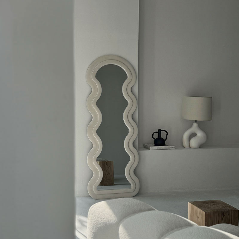 楽天市場】Serene waves ミラー スタンドミラー 立て掛け【ART