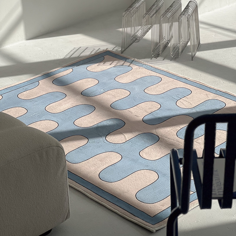 楽天市場】ベニワレン風 シャギーラグ ダイヤ柄 【ART OF BLACK