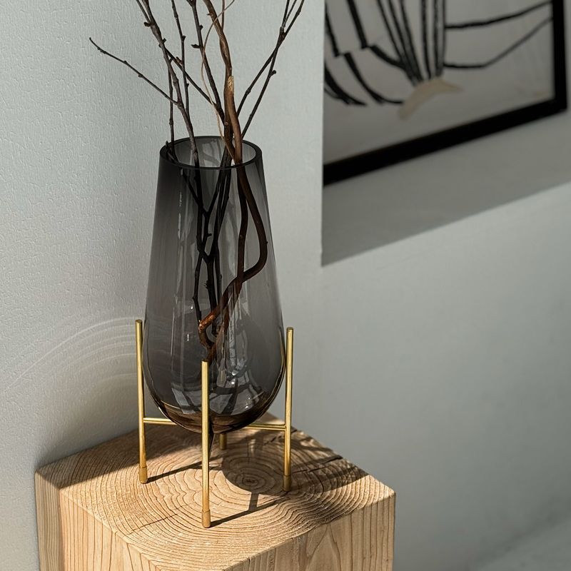 楽天市場】rustic pot large ウッド フラワーベース ドライ専用