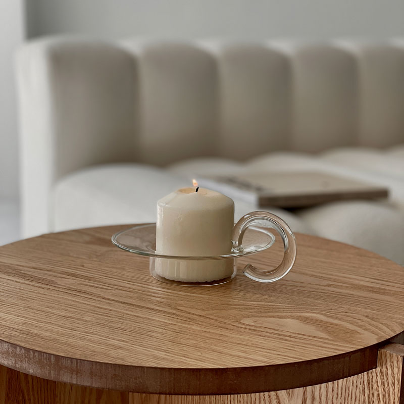 楽天市場】ガラス クリア キャンドル ホルダー 【ART OF BLACK】 : ART