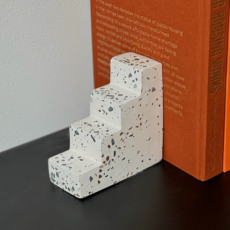 楽天市場】天然大理石 トラバーチン ブックエンド 1個売り【ART OF