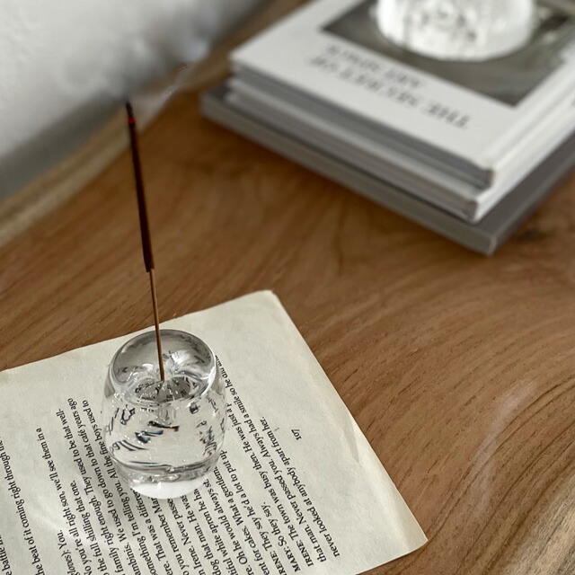 en.glassdesign インセンスホルダー 楽天市場】crystal glass インセンスホルダー お香立て【ART OF