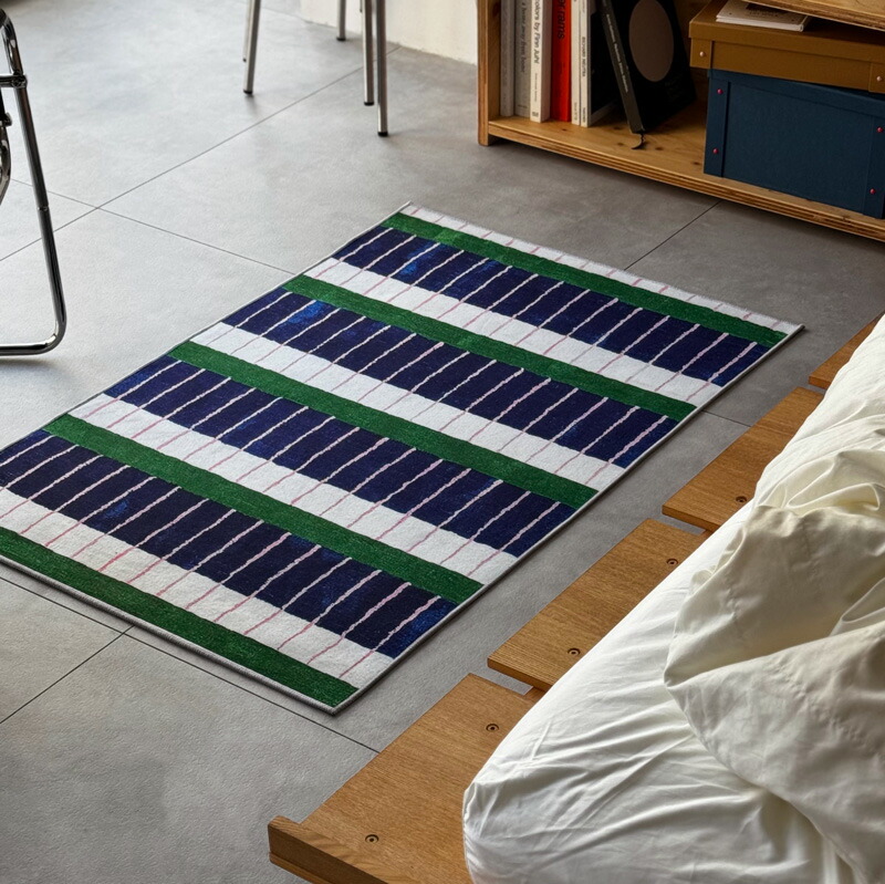 楽天市場】ランダム チェッカー ウェーブ ラグ 60cm×90cm【ART OF