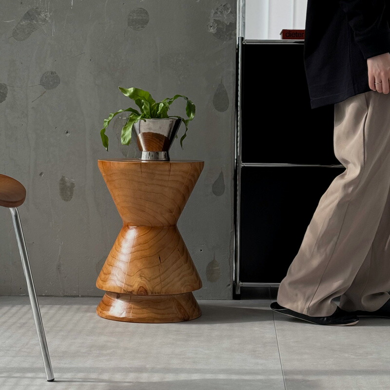 生まれながら木 Conical Stool 丸太んぼう腰掛け   H45 W31【ART OF BLACK】
