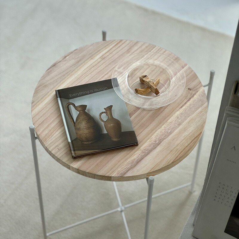 Princess tree ホワイトスタンド サイドテーブル【ART OF BLACK】