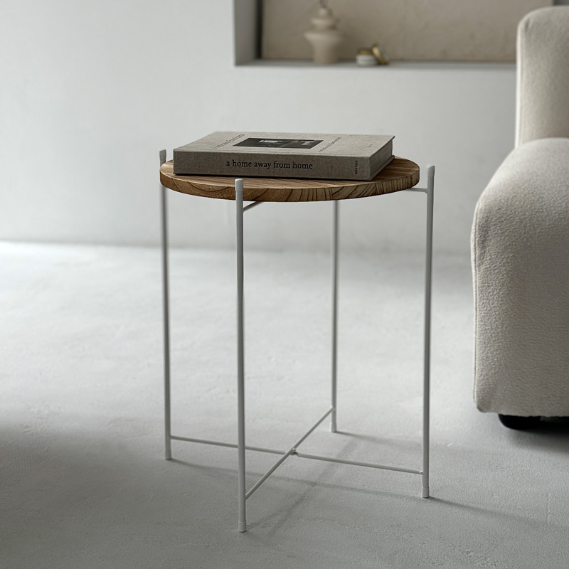 Princess tree ホワイトスタンド サイドテーブル【ART OF BLACK】