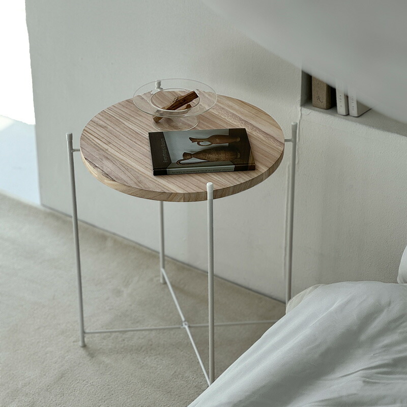 Princess tree ホワイトスタンド サイドテーブル【ART OF BLACK】