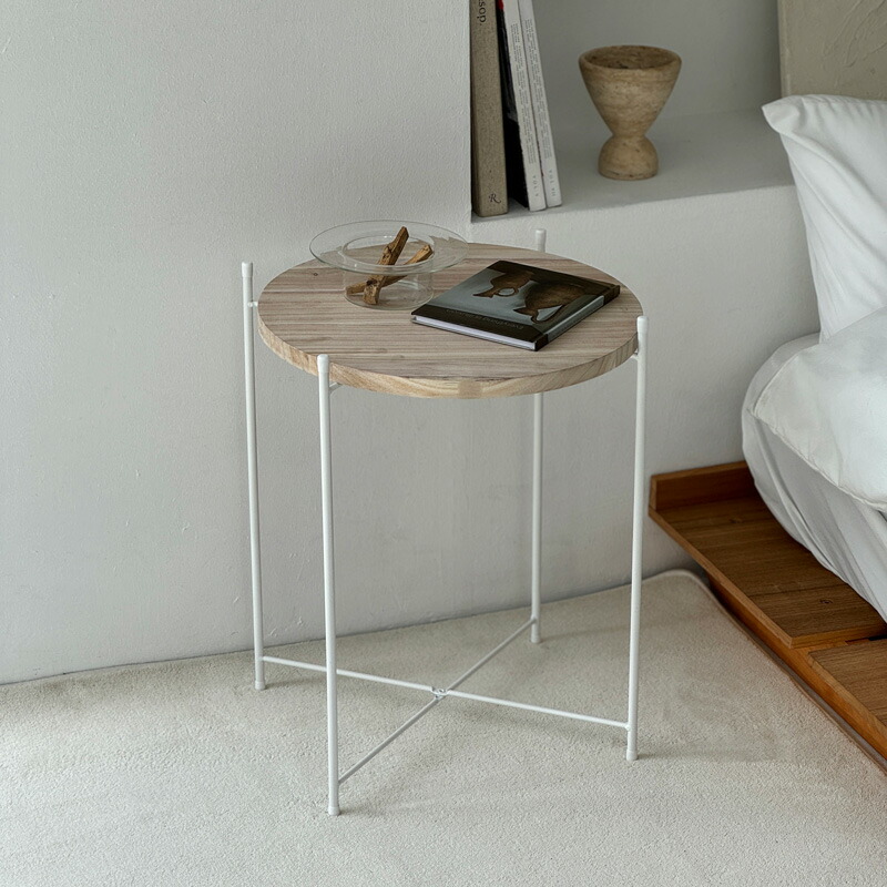 Princess tree ホワイトスタンド サイドテーブル【ART OF BLACK】