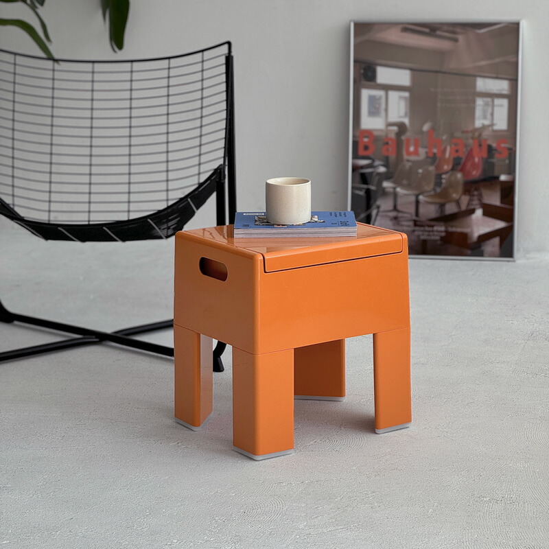 楽天市場】オレンジ ラウンド サイドテーブル【ART OF BLACK】 : ART