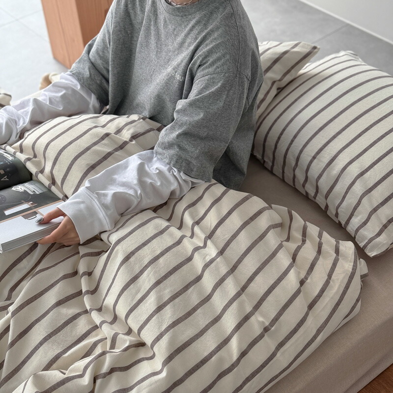 楽天市場】white ピンストライプ 布団カバーセット【ART OF BLACK