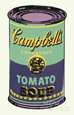 楽天市場】アンディ・ウォーホル 『キャンベルスープ缶 1965年(青と紫