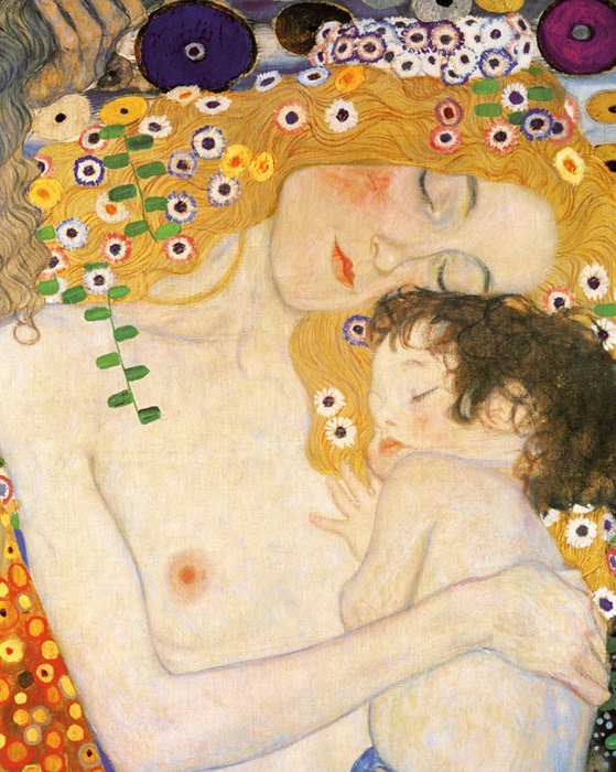 Gustav Klimt 母と子 絵画 s-l400.jpg