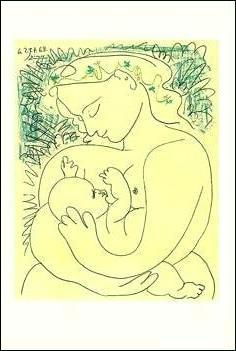 楽天市場】【パブロ・ピカソ 額装 絵画 アートポスター】母性(540×640