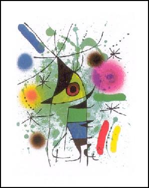 【額縁付き】A2 ポスター ミロ『人物と赤い太陽』 Amazon.co.jp: ジョアン・ミロのポスター《赤い太陽は蜘蛛を