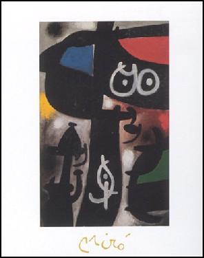 楽天市場】絵画 インテリア ミロ・夜の女達と鳥（絵画・複製画