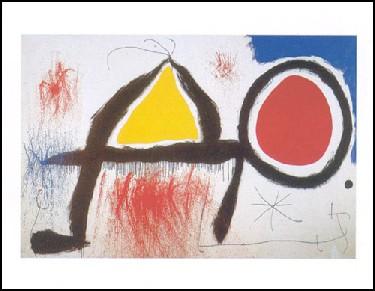 楽天市場】【アートポスター】太陽の前の人物 (40cm×50cm) -ミロ