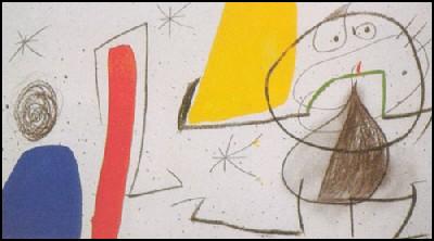 楽天市場】絵画 インテリア ミロ・夜の女達と鳥（絵画・複製画