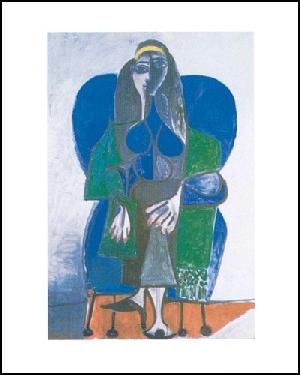 楽天市場】【受注生産品】 ピカソ【青い帽子の女】［ac-1903］世界の