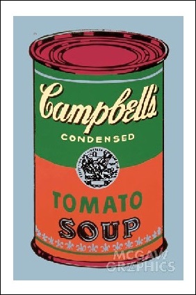 楽天市場】【ウォーホル ポスター】キャンベルスープ缶 1965年(緑と赤