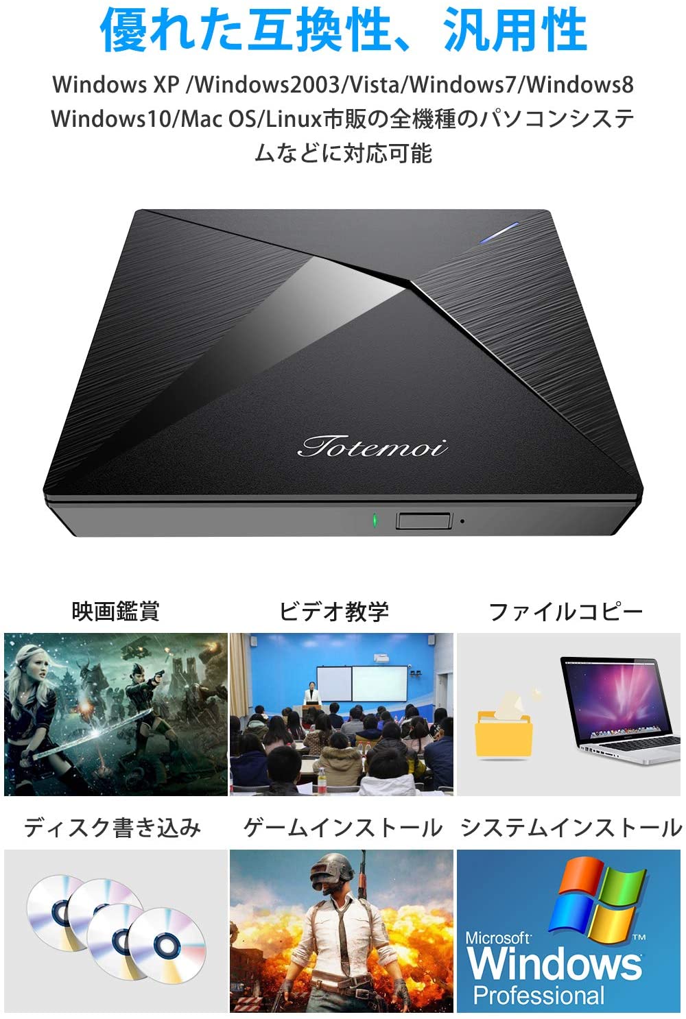 楽天市場 令和モデル Dvdドライブ Cdドライブ Usb ポータブルドライブ Usb3 0 外付け Cd Dvd プレイヤー Cd Dvdドライブ Cd Dvd読取 書込dvd Rw Cd Rw Usb3 0 2 0 Window Mac Os Xp Vista等対応 日本語取扱説明書付き Artpiece