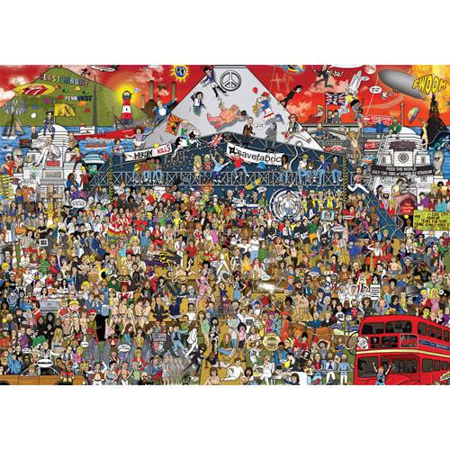 【楽天市場】HEYE Puzzle・ヘイパズル 29848 Alex Bennett : British Music History 2000 ...