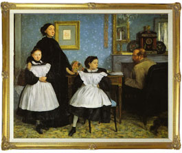 楽天市場】【油絵 直筆仕上げ】エドガー・ドガ ベレッリ家の肖像 F50