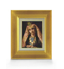 【油絵直筆 絵画】ソフィー・アンダーソン シェヘラザード Ｆ０サイズ 額入り 【額入り】 絵画 販売 油彩 人物画 316&times;271mm 複製画 送料無料 プレゼント ギフト 開店祝い 開業祝い 退職祝い 新築祝い リビング 玄関 モダン アートフレーム 壁掛け｜絵画販売アートレスト