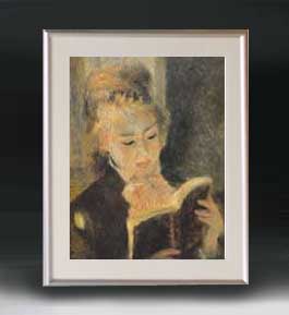 楽天市場】ルノワール 作品 読書する二人の少女 10号 立体複製名画