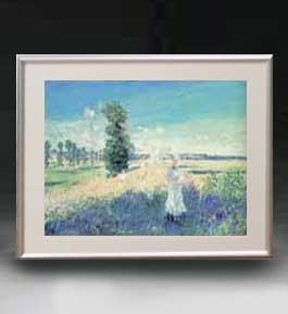クロード・モネ 散歩(アルジャントゥイユ) アートフレーム サイズM 絵画 販売 風景画 511×418mm 送料無料