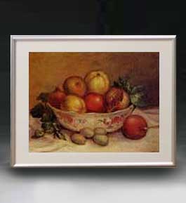 楽天市場】【油絵 直筆仕上げ】ルノワール ザクロのある静物 F6 【額