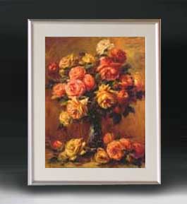 楽天市場】【油絵 直筆仕上げ】ルノワール バラの花瓶(2) アート