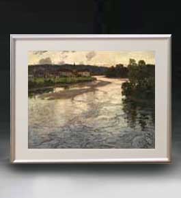 フリット・タヴロー ドルドーニュ川 アートフレーム サイズM 絵画 販売 風景画 511×418mm 送料無料