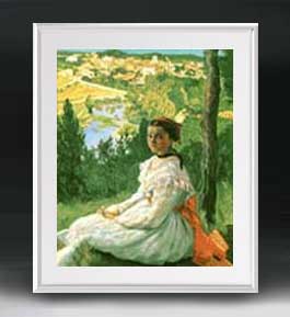 楽天市場】【油絵 直筆仕上げ】フレデリック・バジール 村の眺め F10