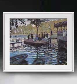 クロード・モネ ラ・グルヌイエール アートフレーム サイズL 絵画 販売 風景画 641×531mm 送料無料