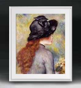 楽天市場】☆ ルノワール 「ひな菊を持つ少女」 アート紙にジクレー