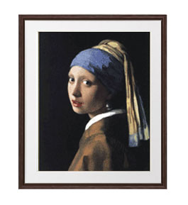 楽天市場】＊ フェルメール 「真珠の耳飾りの少女」キャンバスに