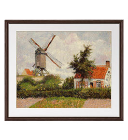 管44☆絵画☆カミーユ・ピサロ☆村の入り口☆複製画 管44☆絵画☆カミーユ・ピサロ☆村の入り口☆複製画 管44☆絵画