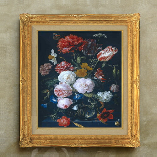 楽天市場】【油絵 直筆仕上げ】デ・ヘーム 花瓶と花 F20 【油彩