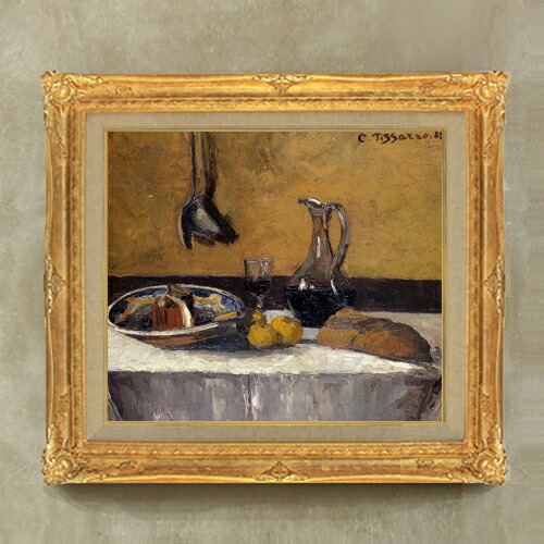 【油絵 直筆仕上げ】ピサロ Still Life F10 【額入り】 絵画 販売 10号 油彩 静物画 671×597mm 複製画 送料無料 プレゼント ギフト 開店祝い 開業祝い 退職祝い 新築祝い リビング 玄関 モダン アートフレーム 壁掛け