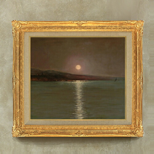 【油絵 直筆仕上げ】ゾナロ Full Moon F10 【額入り】 絵画 販売 10号 油彩 風景画 671×597mm 複製画 送料無料 プレゼント ギフト 開店祝い 開業祝い 退職祝い 新築祝い リビング 玄関 モダン アートフレーム 壁掛け