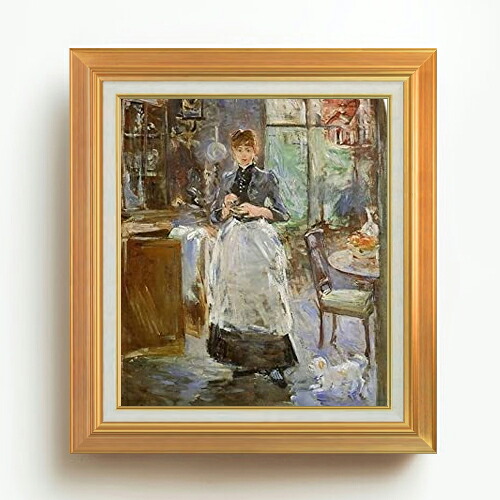 【油絵 直筆仕上げ】ベルト・モリゾ ダイニングルーム F10 【アップグレード額】 絵画 販売 10号 油彩 人物画 677×603mm 複製画 送料無料 プレゼント ギフト 開店祝い 開業祝い 退職祝い 新築祝い リビング 玄関 モダン アートフレーム 壁掛け 33,670円