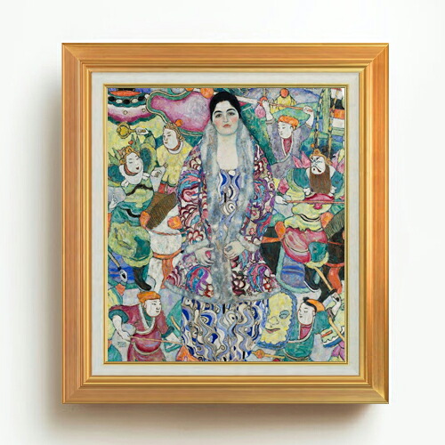 【油絵 直筆仕上げ】クリムト Portrait of Friedericke Maria Beer F10 【アップグレード額】 絵画 販売 10号 油彩 抽象画 677×603mm 複製画 送料無料 プレゼント ギフト 開店祝い 開業祝い 退職祝い 新築祝い リビング 玄関 モダン アートフレーム 壁掛け