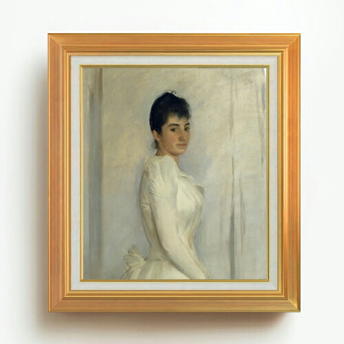 【油絵 直筆仕上げ】ラモン・カザス Portrait of Montserrat Carb F10 【アップグレード額】 絵画 販売 10号 油彩 人物画 677×603mm 複製画 送料無料 プレゼント ギフト 開店祝い 開業祝い 退職祝い 新築祝い リビング 玄関 モダン アートフレーム 壁掛け 33,670円