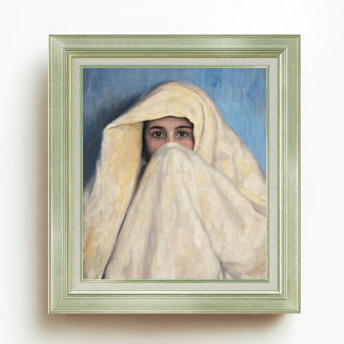 【油絵 直筆仕上げ】バルボサ A moura F10 【アップグレード額】 絵画 販売 10号 油彩 人物画 677&times;603mm 複製画 送料無料 プレゼント ギフト 開店祝い 開業祝い 退職祝い 新築祝い リビング 玄関 モダン アートフレーム 壁掛け｜絵画販売アートレスト